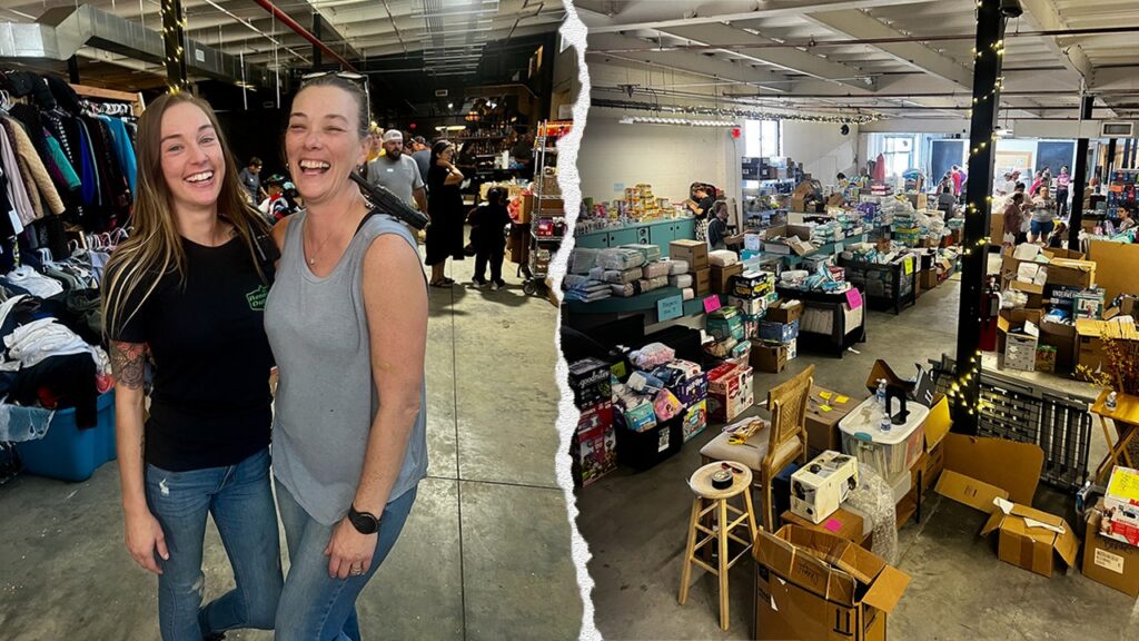 A North Carolina mother and daughter are turning a small business into a relief center after Hurricane Helen