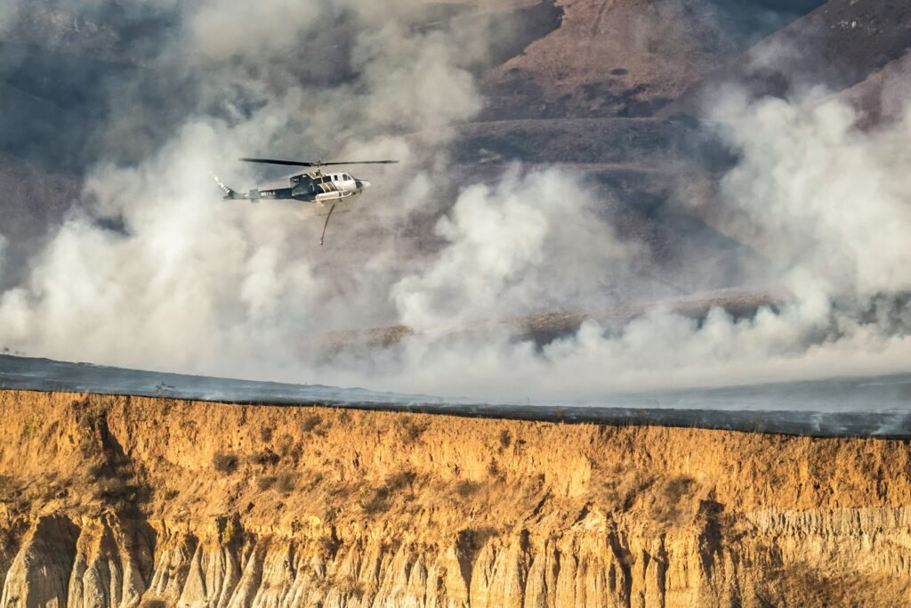 Some forest fire suppressants contain heavy metals and can pollute the environment